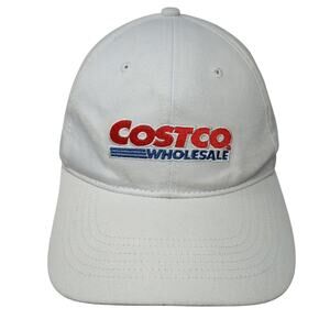 Costco. Wholesale Slideback Baseball Cap White One Size Adjustable 6 Panel HPI